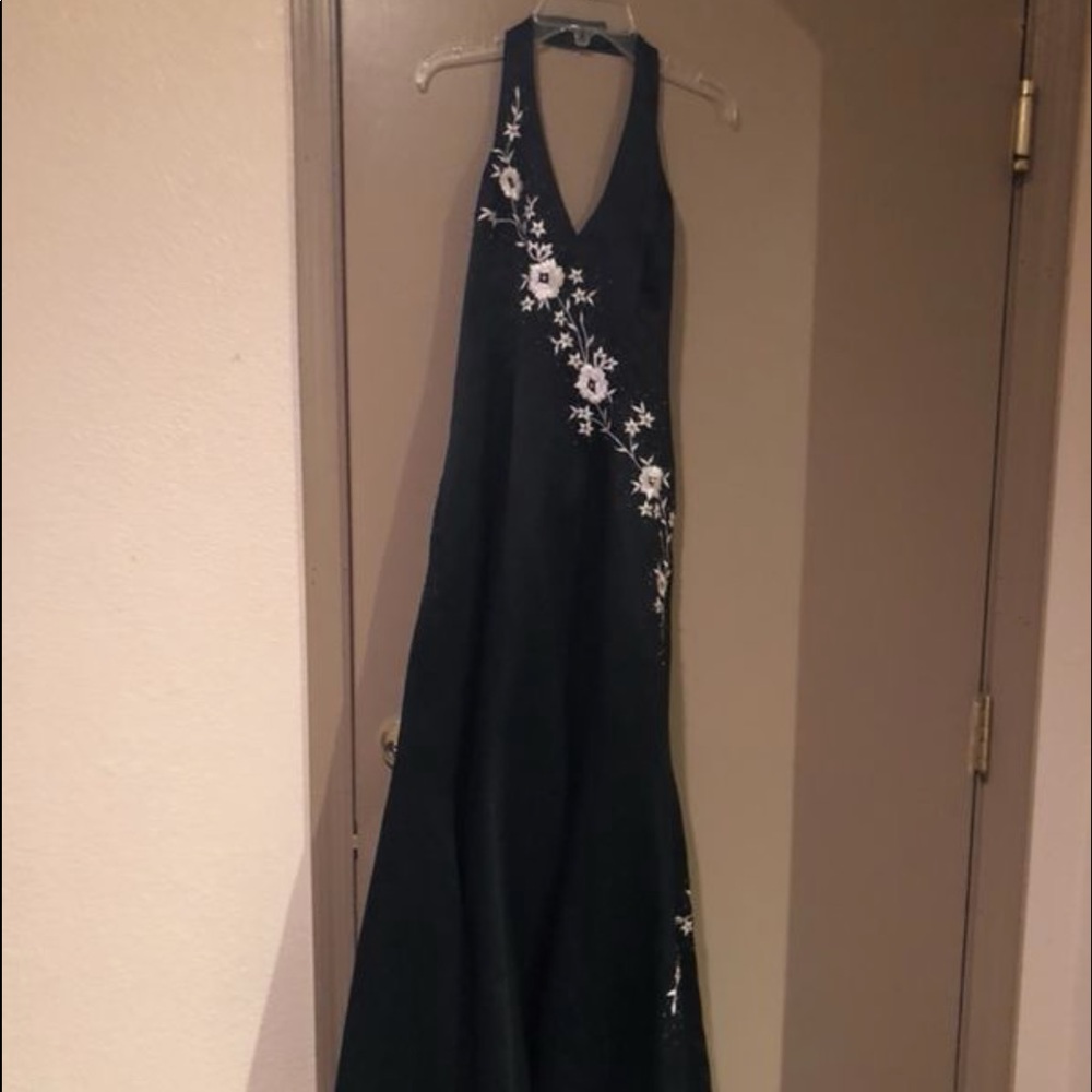 Black floral dress